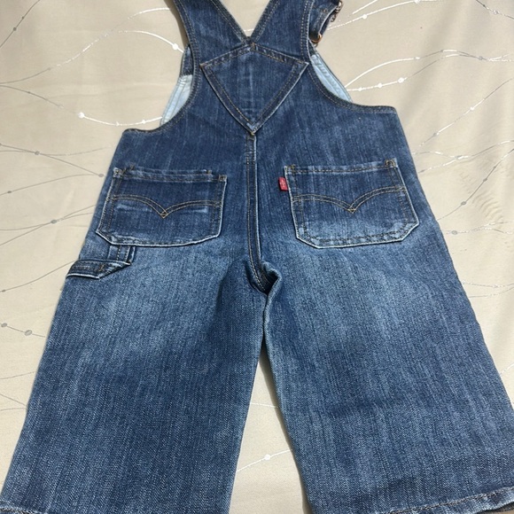Levi's Blue Denim Overalls Adjustable Straps Medium Wash - Picture 6 of 10